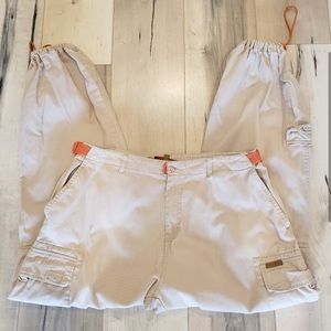 Tera Gear Baggy Cargo Pants Adjuatable Waist Unisex Gorpcore Sz L/34-39" waist